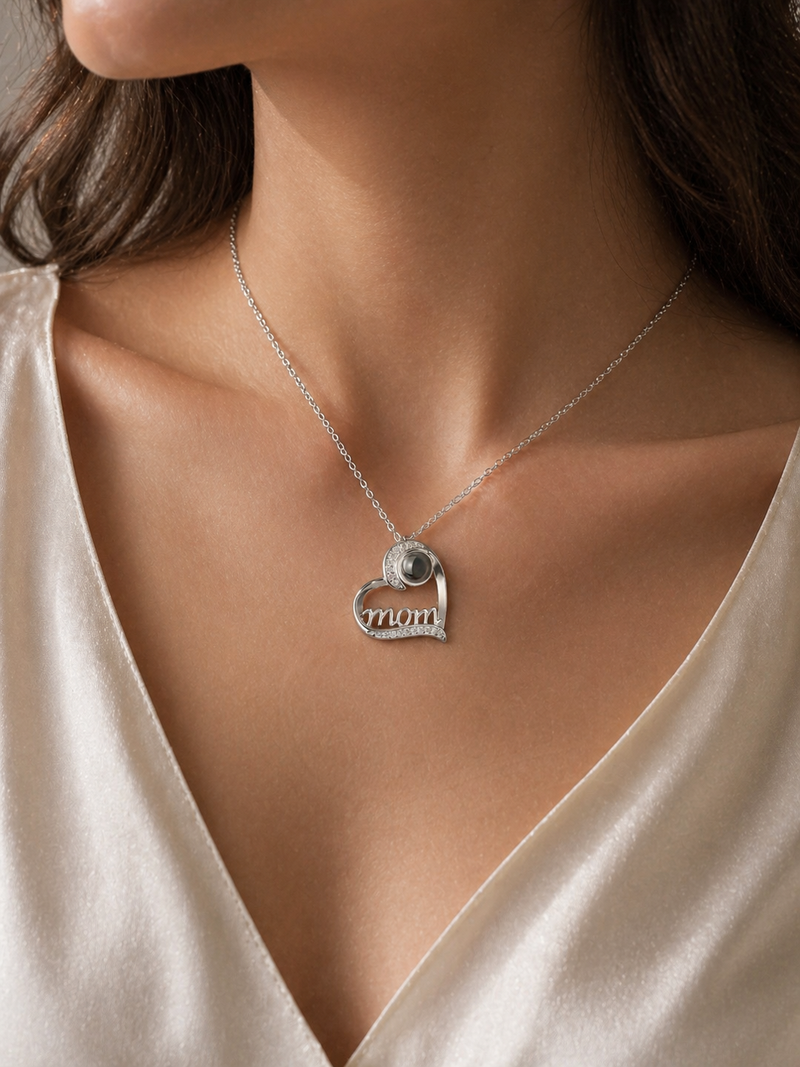 MOM Heart Necklace